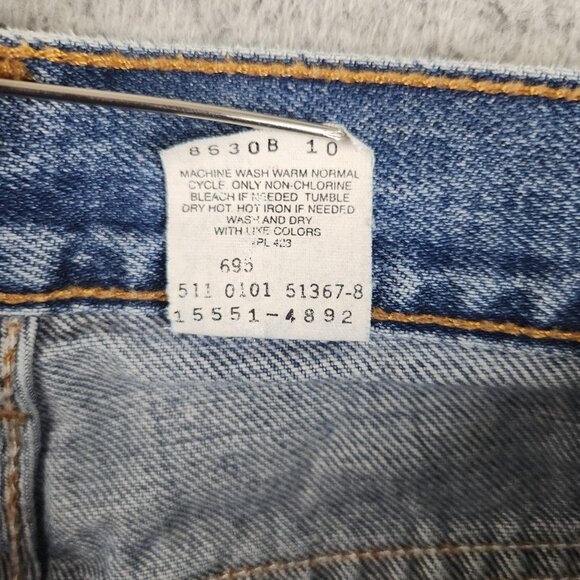 Levis 550 Jeans Womens 10 Misses Relaxed Fit Tapered Leg Blue Denim Vintage Y2K - Picture 7 of 11